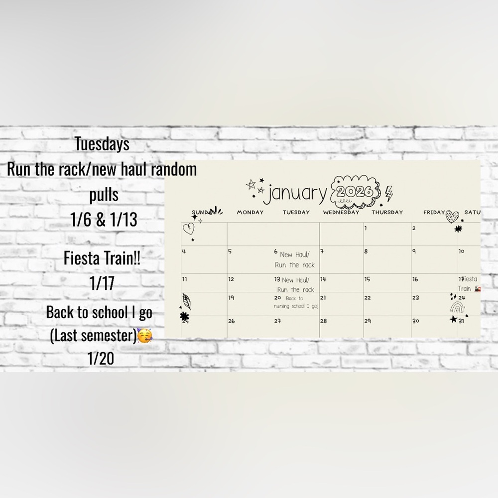 🌟Live Monthly Calendar Listing 🌟